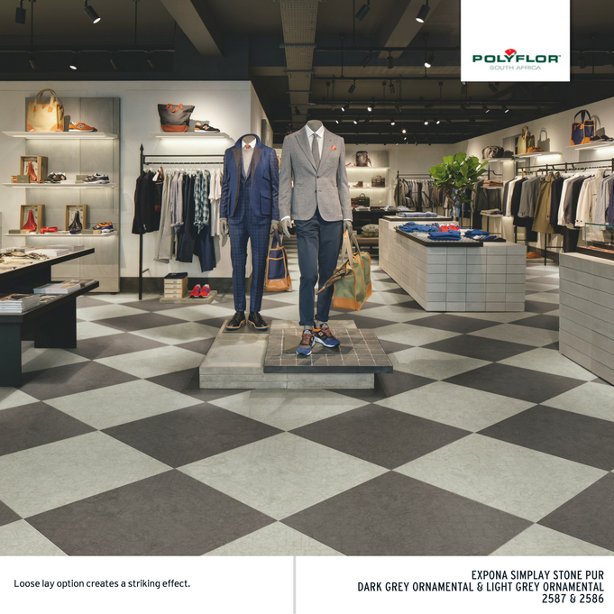 Retail vinyl flooring design