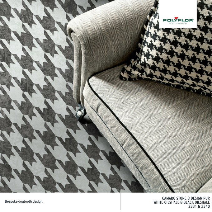 dogtooth vinyl flooring design